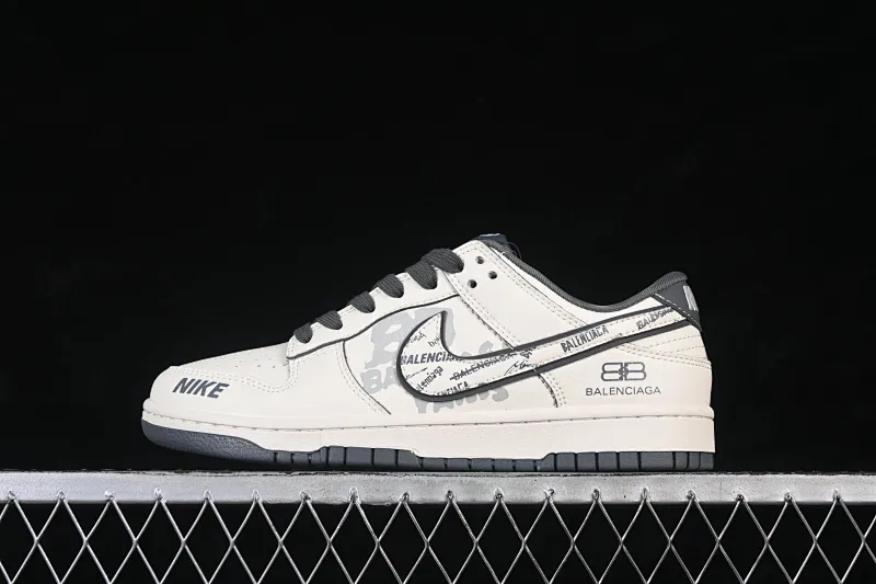 All categories Nk SB Dunk Series Nk SB Dunk Low High-end customized low-top sneakers Nike SB Dunk Low Balenciaga co-branded white and gray print High-end customized low-top casual sneakers XD1588-246